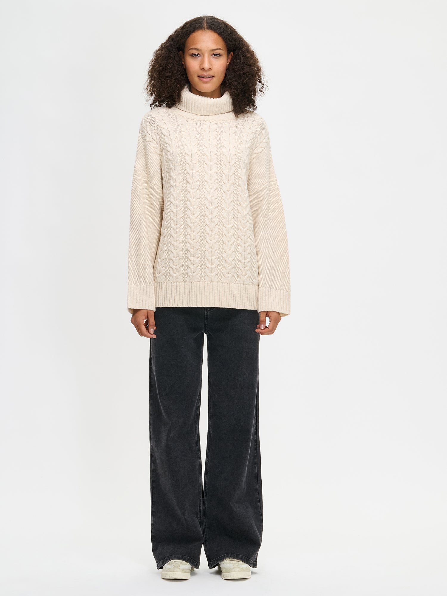 Nanso PALMIKKO neulepusero - beige-XL