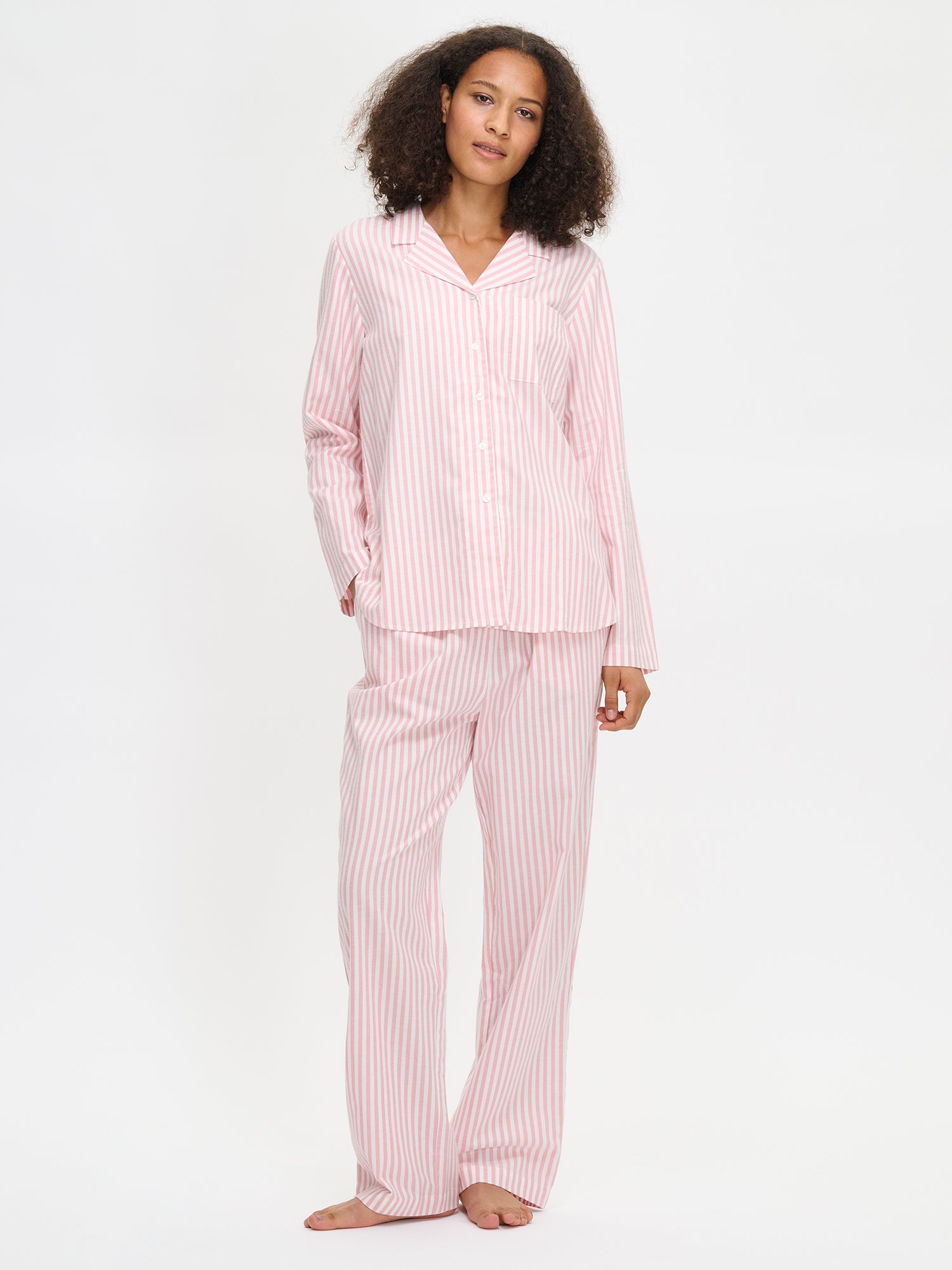 Nanso POLKA pyjamahousut - vaaleanpunainen-XL