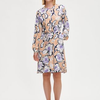 Nanso PUUTARHURI lyhyt kangasmekko - beige-44
