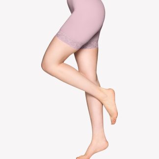 Nanso SEAMLESS LACE SHORT leggingsit - lilac-S-M