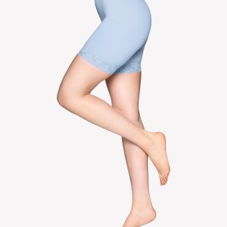 Nanso SEAMLESS LACE SHORT leggingsit - vaaleansininen-S-M