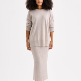 Nanso VILLIS neulehame - harmaanbeige-S