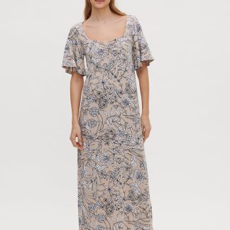 Nanso VIOLETTA pitkä yöpaita - beige-XS