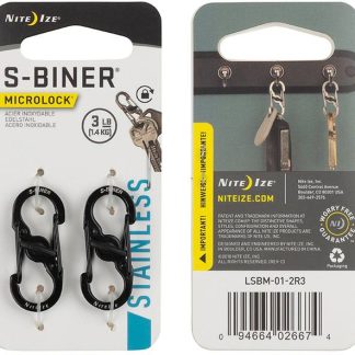 Nite Ize S-Biner MicroLock 2-pack pientarvikkeet, 2 kpl