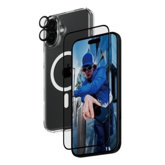 PanzerGlass ® 3-in-1-suojapakkaus iPhone 16 Plus