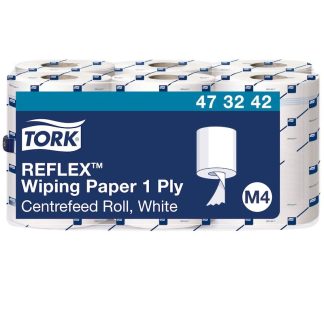 Pyyhepaperi Tork M4 Reflex™ valkoinen - (6 rullaa laatikossa)