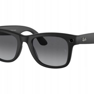 Ray-Ban: Meta Wayfarer - Large Glasses - Polarised Gradient Graphite - Matte Black - GEN 1