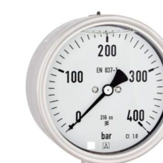 Ruoste/kestävä manom. 0-10bar - ø100 mm m/glyseriini kl. 1