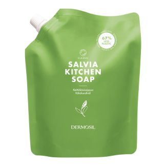 Salvia Keittiökäsisaippua Täyttöpussi - Raikkaan yrttinen keittiösaippua