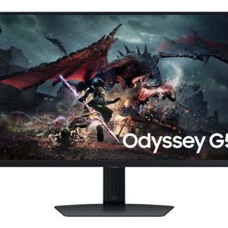Samsung Odyssey G5 S27DG500EU - G50D-sarja - LED-valo - pelaaminen - 27 - 2560 x 1440 QHD @ 180 Hz - IPS - 350 cd/m² - 1000:1 - DisplayHDR 400 - 1 ms - HDMI