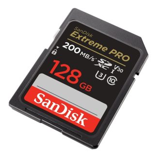 SanDisk Extreme Pro - Flash-muistikortti - 128 GB - Videoluokka V30 / UHS-I U3 / Class10 - SDXC UHS-I