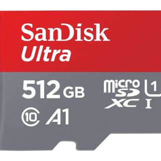 SanDisk Ultra - Flash-muistikortti (microSDXC-SD-sovitin mukana) - 512 GB