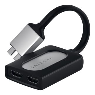 Satechi ST-TCDHAS - Videoadapteri - HDMI hun til USB-C han - 16 cm - sølv - 4K-tuki