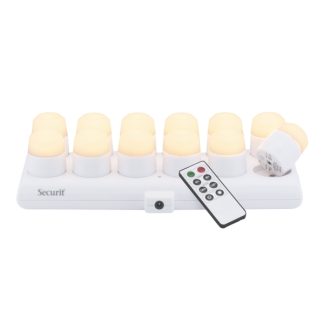 Securit® AMSTERDAM LED-teevalot 12 kpl + laturi