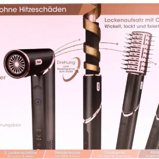 Shark FlexStyle 5-in-1 multistyler HD440EU (sort & rosaguld)