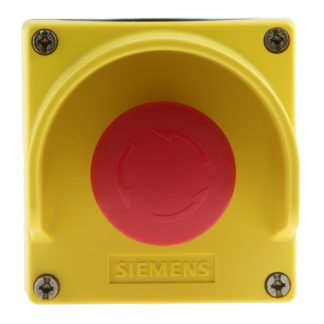 Siemens 3SU1801-0NA00-2AC2 Iskukytkin (varpaanhattu) kotelossa