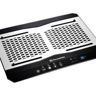 Thermaltake Massive TM - Kannettavan tietokoneen tuuletin - 2-porttisella USB-keskittimellä - 120 mm - musta