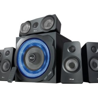 Trust GXT 658 TYTAN - Kaiutinjärjestelmä - 5.1-kanavainen - 90 Watt (Yhteensä) - musta