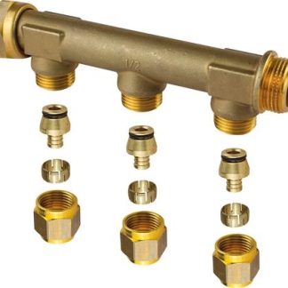 Uponor ford.rør m/oml 3/4 3x15 - Uponor ford.rør med oml. wtr pex dr 3/4''mt/sn 3x15c/c50mm