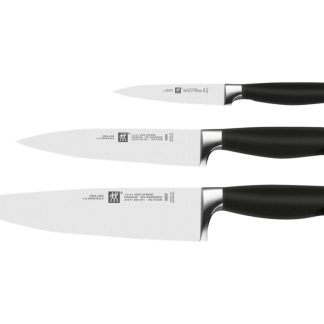 ZWILLING Four Star - veitsisarja - 3 osaa - musta kahva