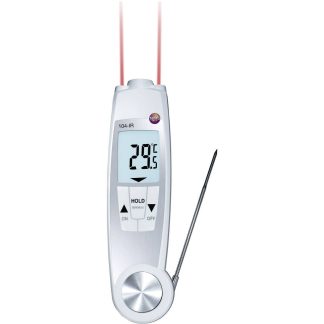 testo 104-IR Pistolämpömittari (HACCP) Mittausalue lämpötila -50 - 250 °C Anturin tyyppi NTC HACCP:n (elintarviketurvallisuus) mukainen