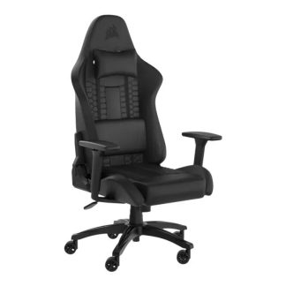Corsair | TC100 Relaxed (nahka) - Pelituoli - Nahka - Jopa 120 kg | Musta