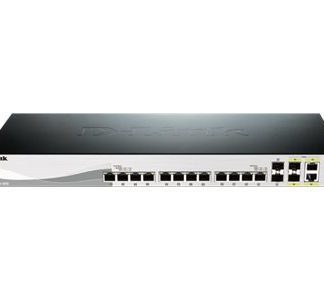 D-Link DXS 1210-16TC - Kytkin - älykäs - 12 x 10GBase-T + 2 x SFP+ + 2 x kombo 10 Gigabit SFP+ - monterbar på stativ