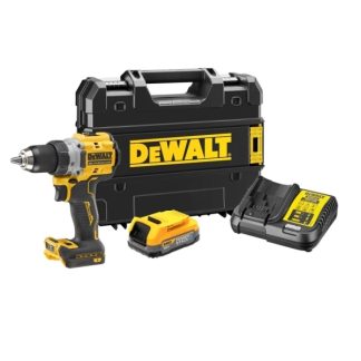 DEWALT 18V 90Nm BL 1x1.7Ah POWERSTACK DCD800E1T porakone/poravasara DCD800E1T