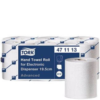 Håndklædeark Tork H12 Advanced hvid 2-lags enMotion 143m hvid - (6 ruller pr. karton)