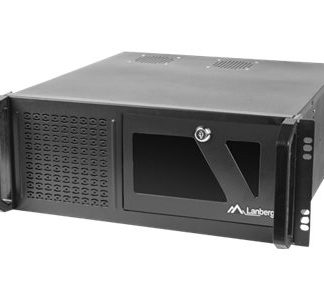 Lanberg - Rack-monterbar - 4U - ATX - ingen strømforsyning - sort - USB/Lyd