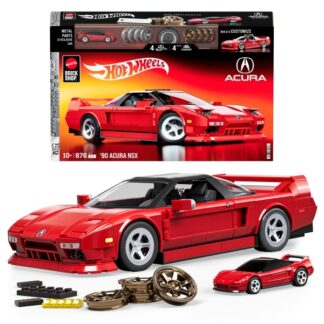 Mattel Brick Shop Hot Wheels ’90 Acura NSX -rakennussarja (876 osaa)