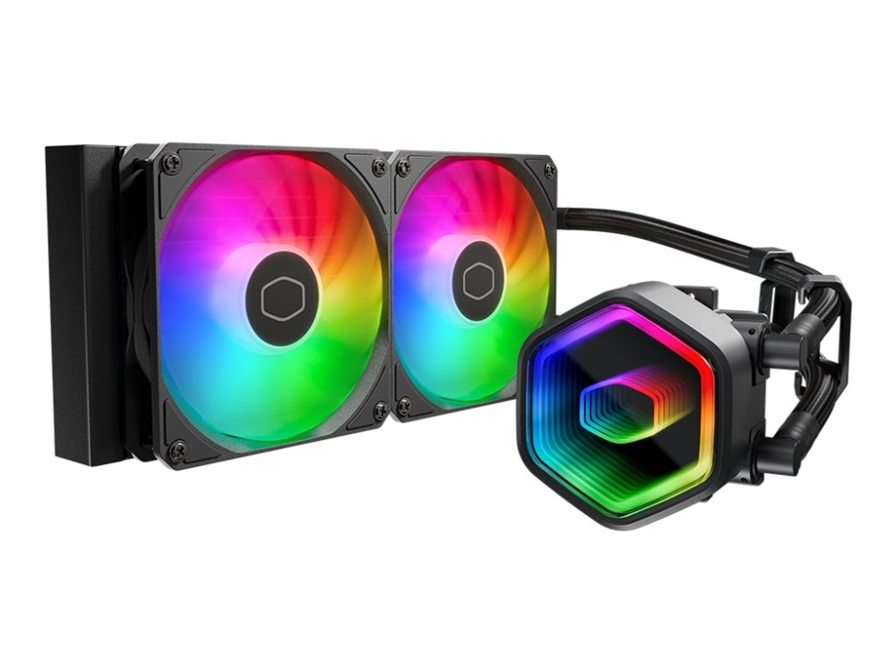 Cooler Master MasterLiquid 240 Core II - Suorittimen nestejäähdytysjärjestelmä - Jäähdyttimen koko: 360 mm - Intel® LGA 1851 / 1700 / 1200 / 1156 / 1155 / 1151 / 1150 Socket - 120 mm - musta
