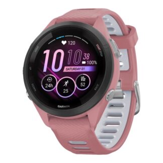 Garmin Forerunner 265S älykello. Musta kehys