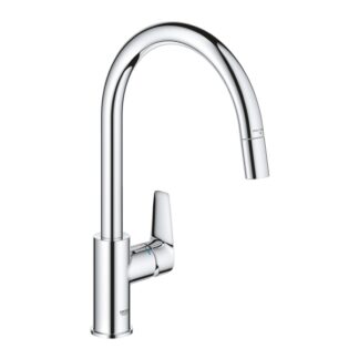 Grohe BauEdge Keittiöhana - C-suihku ulosvedettävä 8.0l kromi