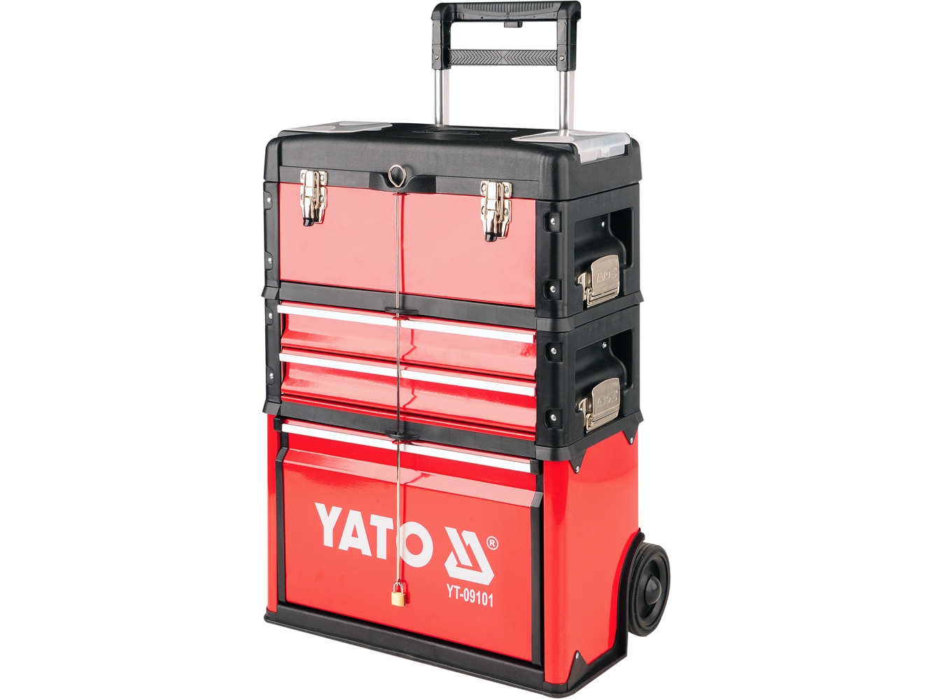 YATO MODULAARINEN TYÖKALUVAUNU 3-OSAINEN 09101