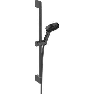 hansgrohe Pulsify Select S suihkusetti 105 3jet Relaxation EcoSmart suihkukaiteella 65 cm mattamusta