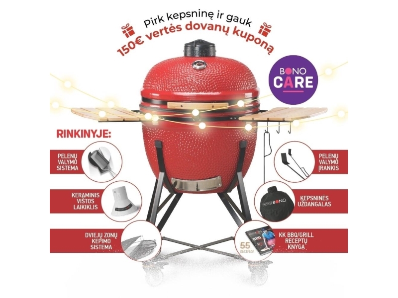 Kamado_Bono Grilli Kamado Bono Limited Punainen