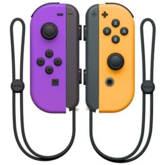 Nintendo | Joy-Con (vasen ja oikea) - Peliohjain - langaton - neonoranssi / neonpurppura (setti) - malleille: Nintendo Switch